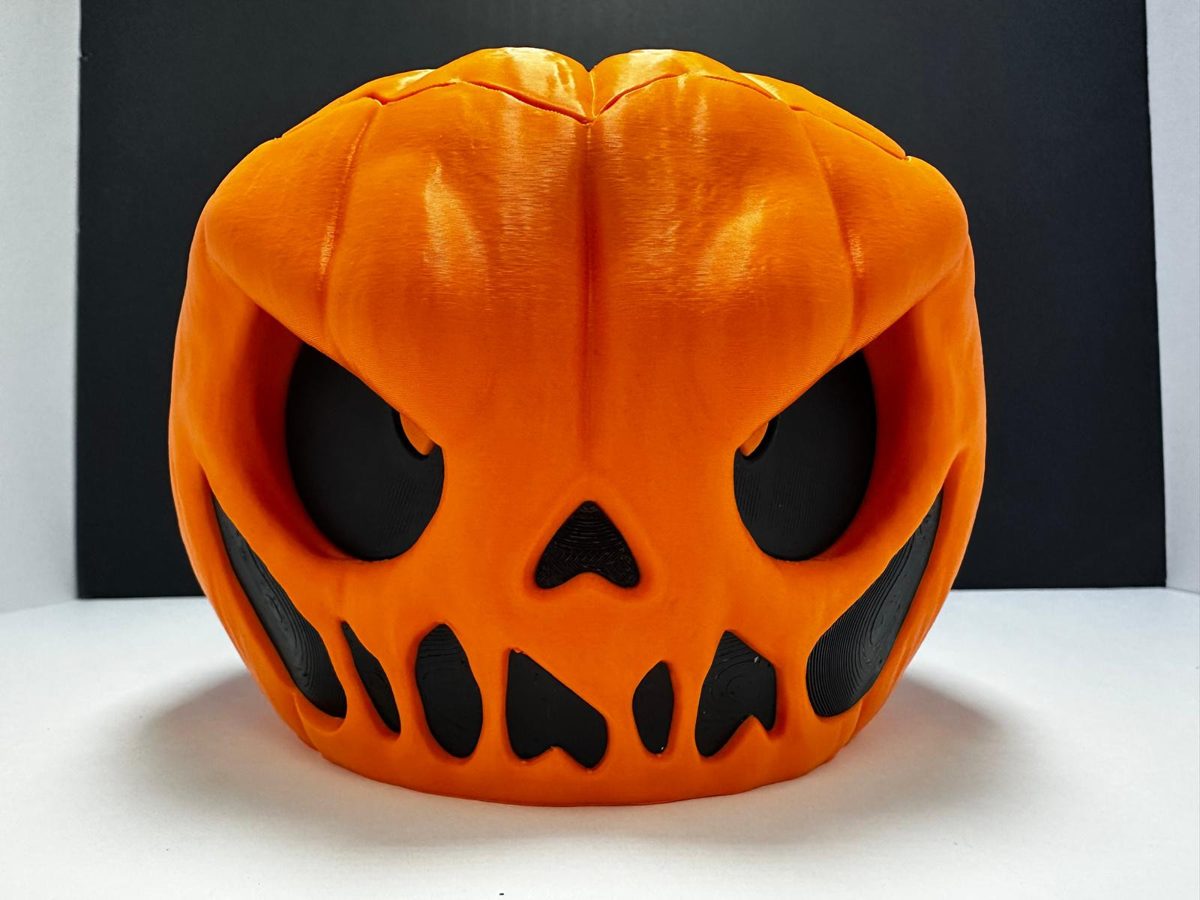 Jumpscare jack-o-lantern candy bowl